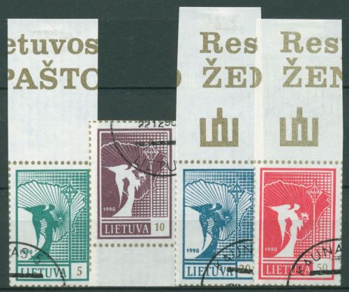 Litauen 1990 Friedensengel 461/64 gestempelt