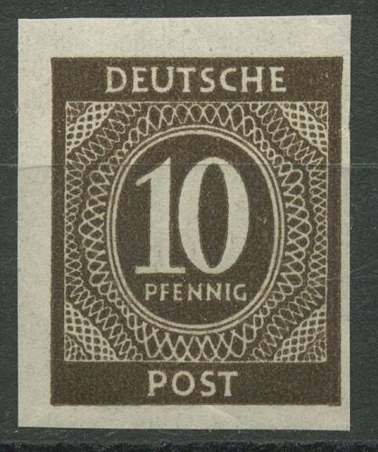 Alliierte Besetzung 1946 I. Kontrollratsausgabe ungezähnt ! 918 U postfrisch