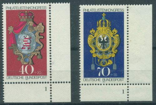 Bund 1973 IBRA MÜNCHEN 764/65 Ecke 4 mit Formnummer 1 postfrisch (E324)