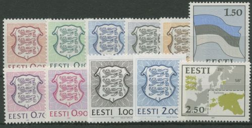 Estland 1991 Jahrgang komplett 165/75 postfrisch (G60038)