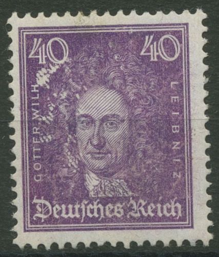 Deutsches Reich 1926 Leibniz 395 mit Falz, Haftstellen (R80577)