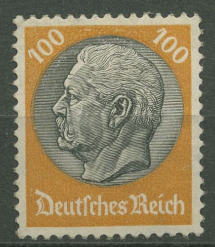 Dt. Reich 1933 Hindenburg WZ Waffeln 495 schlechte Neugummierung (R80630)