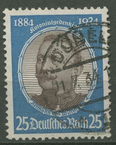 Deutsches Reich 1934 Kolonialforscher 543 gestempelt, kleiner Fehler (R80650)