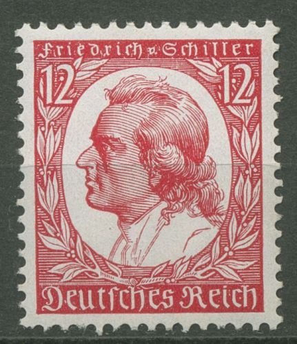 Deutsches Reich 1934 175. Geb. Fr. Schiller 555 postfrisch, Zahnfehler (R80657)