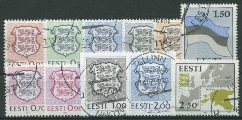 Estland 1991 Jahrgang komplett (165/75) gestempelt (G60097)