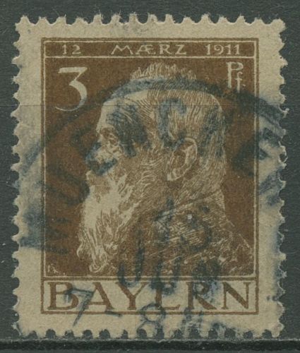 Bayern 1911 Prinzregent Luitpold Type II, 76 II gestempelt