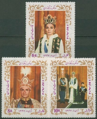 Iran 1968 1. Jahrestag der Krönung des Kaiserpaares 1400/02 postfrisch