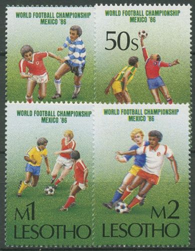 Lesotho 1986 Fußball-WM in Mexiko 565/68 postfrisch