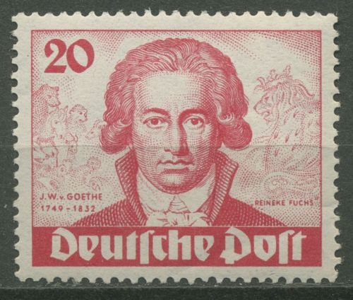 Berlin 1949 Goethejahr 62 postfrisch, bügig (R80762)