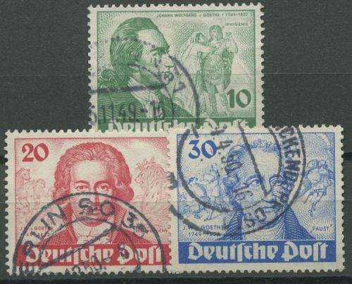 Berlin 1949 Goethejahr 61/63 gestempelt (R80766)