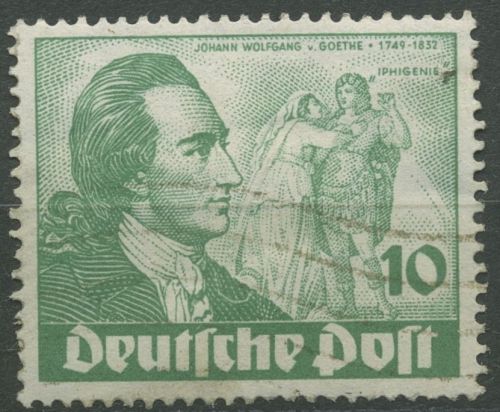 Berlin 1949 Goethejahr 61 mit Wellenstempel (R80770)