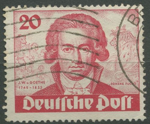 Berlin 1949 Goethejahr 62 mit Wellenstempel (R80771)