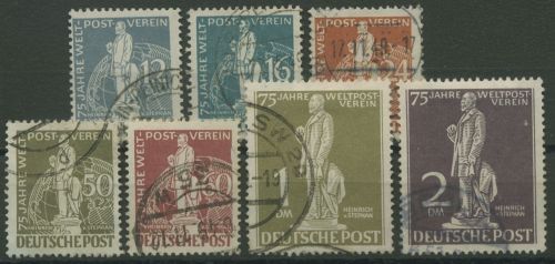 Berlin 1949 H. v. Stephan, Weltpostverein UPU 35/41 gestempelt (R80797)