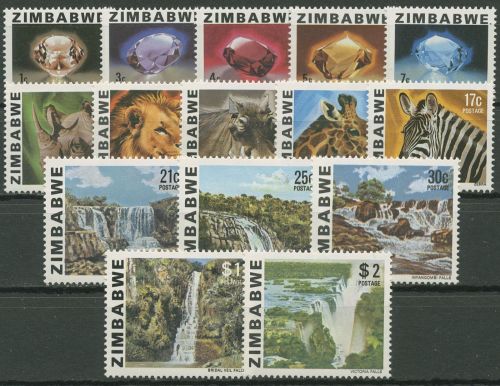 Simbabwe 1980 Edelsteine Tiere Wasserfälle 227/41 postfrisch