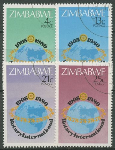 Simbabwe 1980 75 Jahre Rotary International 242/45 gestempelt