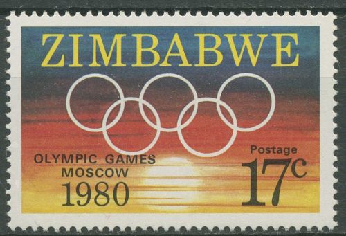 Simbabwe 1980 Olympische Sommerspiele in Moskau 246 postfrisch