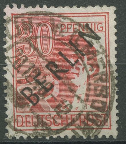 Berlin 1948 Schwarzaufdruck 11 gestempelt, kleiner Zahnfehler (R80830)