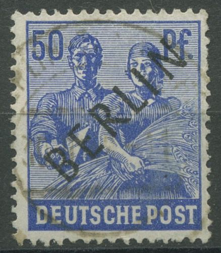 Berlin 1948 Schwarzaufdruck 13 gestempelt, kleiner Zahnfehler (R80834)