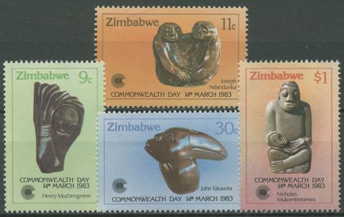 Simbabwe 1983 Commonwealth-Tag Skulpturen 272/75 postfrisch