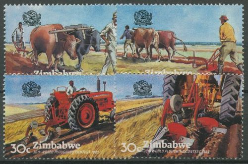 Simbabwe 1983 Landwirtschaft Weltmeisterschaft im Pflügen 276/79 postfrisch