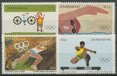 Simbabwe 1984 Olympische Sommerspiele Los Angeles Rad Hürden 289/92 postfrisch