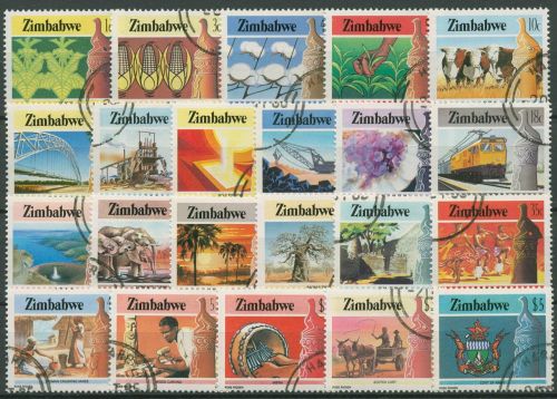 Simbabwe 1985 Kultur Technik Wirtschaft 309/30 A gestempelt