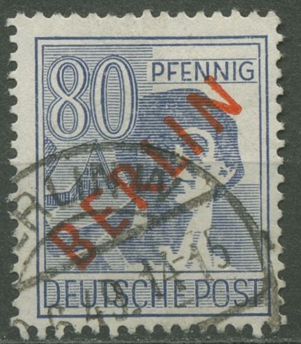 Berlin 1949 Rotaufdruck 32 gestempelt, kleiner Zahnfehler (R80868)
