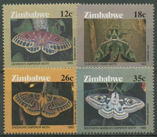 Simbabwe 1986 Schmetterlinge 344/47 postfrisch