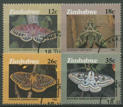 Simbabwe 1986 Schmetterlinge 344/47 gestempelt