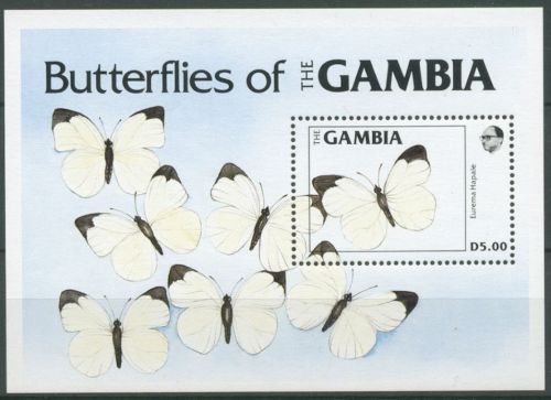 Gambia 1984 Schmetterlinge Block 11 postfrisch (C23793)
