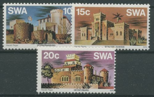 Südwestafrika 1976 Schlösser Heinitzburg Schwerinsburg 417/19 postfrisch