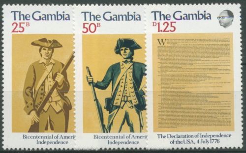 Gambia 1976 200 Jahre Unabhängigkeit der USA 326/28 postfrisch