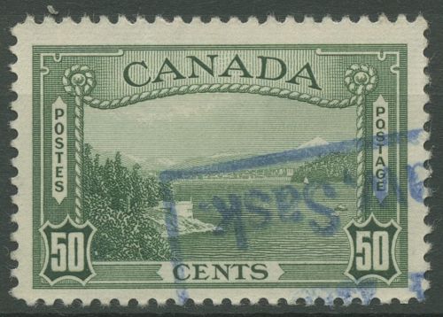 Kanada 1938 Eifahrt zum Hafen von Vancouver 207 gestempelt