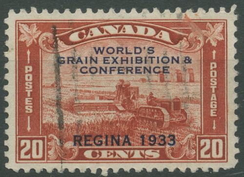 Kanada 1933 Getreide-Weltausstellung in Regina 173 gestempelt