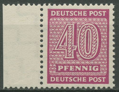 SBZ West-Sachsen 1945 Freimarken Ziffern 136 Y w c postfrisch geprüft