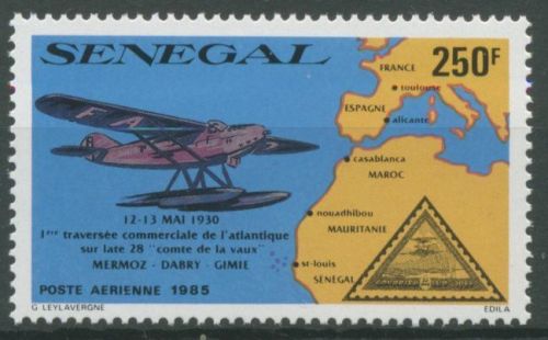 Senegal 1985 55 Jahre Luftpost-Linienverkehr über den Südatlantik 848 postfrisch