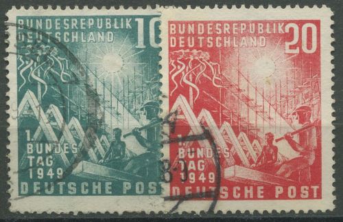 Bund 1949 Eröffnung Deutscher Bundestag 111/12 gestempelt, kl. Fehler (R80990)