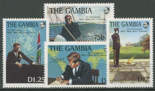Gambia 1988 25. Todestag von John F. Kennedy 783/86 postfrisch