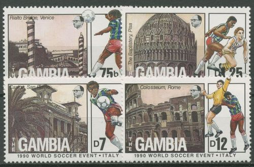 Gambia 1989 Fußball-WM 1990 in Italien 898/01 postfrisch