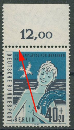 Berlin 1960 Kinder mit Plattenfehler 196 I postfrisch