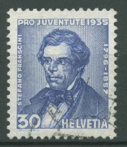 Schweiz 1935 Pro Juventute Stefano Franscini 290 gestempelt