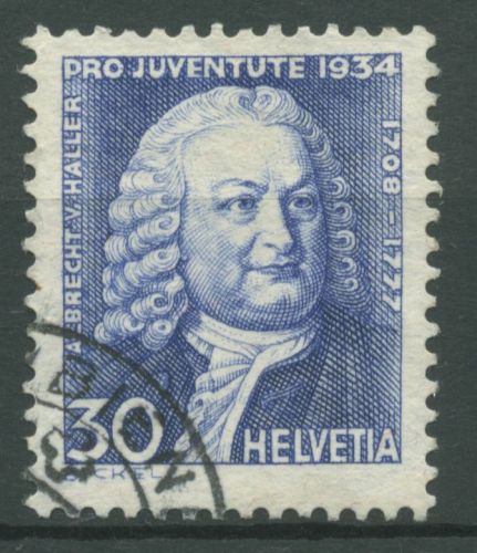 Schweiz 1934 Pro Juventute Albrecht von Haller 284 gestempelt