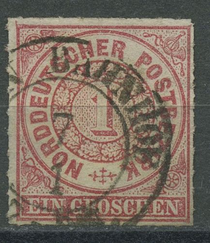 Norddeutscher Postbezirk NDP 1868 1 Groschen 4 gestempelt