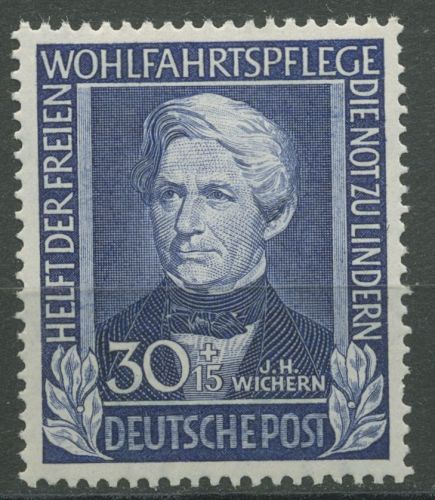 Bund 1949 Wohlfahrt Helfer der Menschheit 120 postfrisch kl. Zahnfehler (R81020)