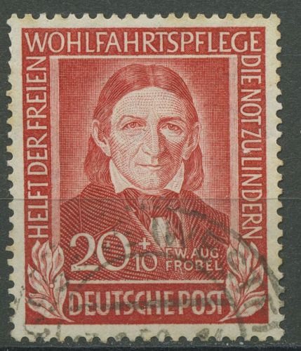 Bund 1949 Wohlfahrt Helfer der Menschheit 119 gestempelt min. verfärbt (R81027)