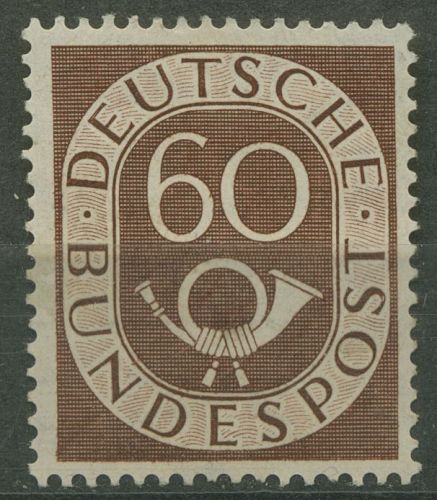 Bund 1951 Freimarke Posthorn 135 postfrisch, kl. Fehler (R81043)