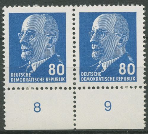 DDR 1967 Walter Ulbricht 1331 az II UR 3 waag. Paar postfrisch