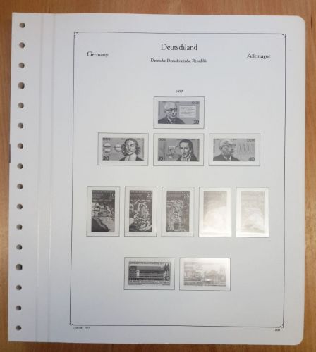 KABE of Vordruckblätter DDR 1977/85 gebraucht, neuwertig (Z2609)