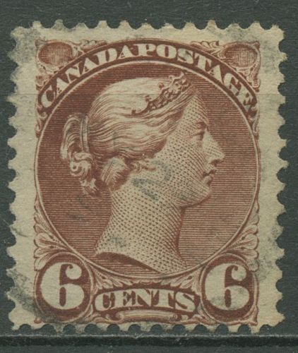 Kanada 1870 Königin Viktoria 6 Cents, 30 bA gestempelt