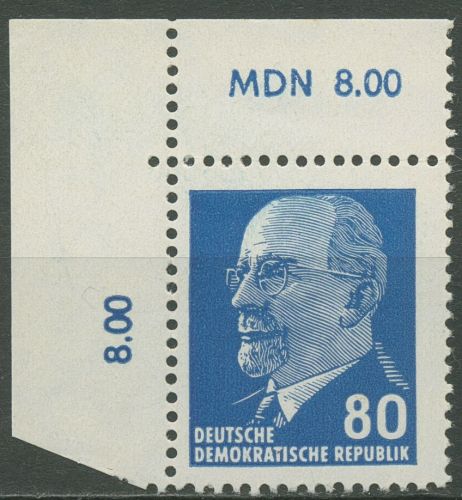 DDR 1967 Walter Ulbricht 1331 ax I OR 2 Ecke 1 postfrisch